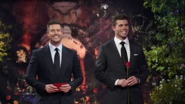 THE BACHELORETTE - Ò1910BÒ Ð Gabby and Rachel are each down to one man looking for lifelong love, but that doesnÕt mean itÕs smooth sailing to an engagement for these Bachelorettes. Both women will join Jesse Palmer as they watch the shocking conclusions to their journeys play out live in-studio and for all of America to see. Plus, the new Bachelor makes his debut and a never-before-seen interactive viewing experience rounds out this epic three-hour event on part two of the LIVE season finale of ÒThe Bachelorette,Ó TUESDAY, SEPT. 20 (8:00-11:00 p.m. EDT), on ABC. (ABC/Craig Sjodin)JESSE PALMER, ZACH SHALLCROSS
