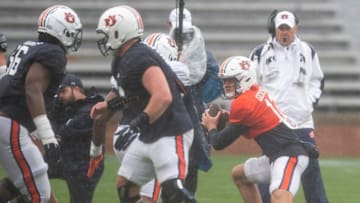 Saturday Down South's Connor O'Gara wrote off the youngest Auburn football scholarship signal-caller in the Tigers' QB room for the starting job Mandatory Credit: The Montgomery Advertiser