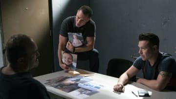 CHICAGO P.D. -- "Endings" Episode 603 -- Pictured: (l-r) Jason Beghe as Hank Voight, Jon Seda as Antonio Dawson -- (Photo by: Adrian Burrows/NBC)