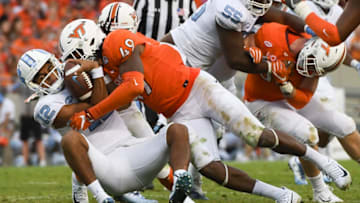 BLACKSBURG, VA - OCTOBER 21: Linebacker Tremaine Edmunds