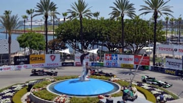 Iconic views and close racing are staples of the Grand Prix of Long Beach. Credit: Kirby Lee-USA TODAY Sports