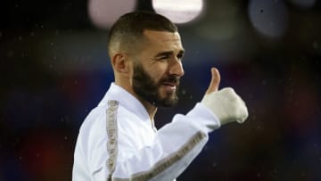 Karim Benzema of Real Madrid during the Liga match between SD Eibar SAD and Real Madrid CF at Ipurua Municipal Stadium on November 9, 2019 in Eibar, Spain. (Photo by Jose Breton/Pics Action/NurPhoto via Getty Images)