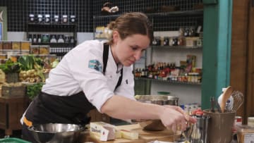 TOP CHEF -- "Pan African Portland" Episode 1803 -- Pictured: Sara Hauman -- (Photo by: David Moir/Bravo)