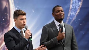 Colin Jost and Michael Che (Photo by Kevork Djansezian/Getty Images)