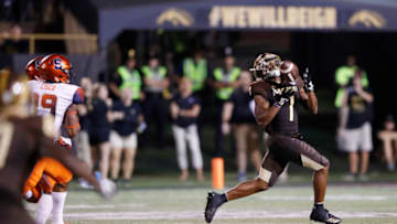 The Los Angeles Chargers select D'Wayne Eskridge in the second round of this NFL mock draft (Photo by Joe Robbins/Getty Images)