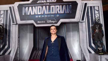 LOS ANGELES, CALIFORNIA - FEBRUARY 28: Katy M. O'Brian attends the Mandalorian special launch event at El Capitan Theatre in Hollywood, California on February 28, 2023. (Photo by Alberto E. Rodriguez/Getty Images for Disney)