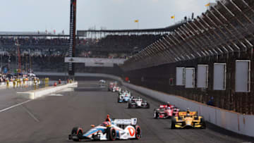 INDIANAPOLIS, IN - MAY 10: Simon Pagenaud of France, drives the #77 Schmidt Peterson Hamilton Motorsports Dallara Honda during the Grand Prix of Indianapolis at Indianapolis Motor Speedway on May 10, 2014 in Indianapolis, Indiana. (Photo by Nick Laham/Getty Images)