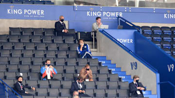 Leicester City players (Photo by Michael Regan/Getty Images)
