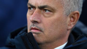 LONDON, ENGLAND - FEBRUARY 19: Jose Mourinho, Manager of Tottenham Hotspur looks on ahead of the UEFA Champions League round of 16 first leg match between Tottenham Hotspur and RB Leipzig at Tottenham Hotspur Stadium on February 19, 2020 in London, United Kingdom. (Photo by Laurence Griffiths/Getty Images)