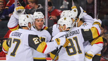 Vegas Golden Knights celebrate (Photo by Derek Leung/Getty Images)