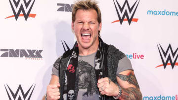 FRANKFURT AM MAIN, GERMANY - NOVEMBER 15: Chris Jericho poses prior to WWE Live 2014 at Festhalle on November 15, 2014 in Frankfurt am Main, Germany. (Photo by Simon Hofmann/Bongarts/Getty Images)