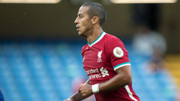 Liverpool, Thiago Alcantara (Photo by Sebastian Frej/MB Media/Getty Images)