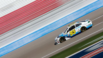 LAS VEGAS, NV - MARCH 11: Michael McDowell, driver of the #95 WRL General Contractors Chevrolet, practices for the Monster Energy NASCAR Cup Series Kobalt 400 at Las Vegas Motor Speedway on March 11, 2017 in Las Vegas, Nevada. (Photo by Jonathan Ferrey/Getty Images)