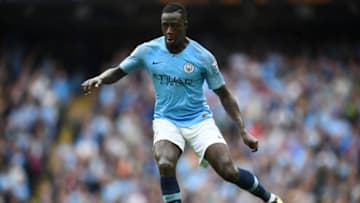 MANCHESTER, ENGLAND - AUGUST 19: Benjamin Mendy of Manchester City in action during the Premier League match between Manchester City and Huddersfield Town at Etihad Stadium on August 19, 2018 in Manchester, United Kingdom. (Photo by Michael Regan/Getty Images)