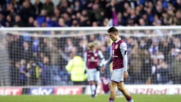 LEEDS, ENGLAND - DECEMBER 03: Jack Grealish of Aston Villa looks dejected after Aston Villa lose 2-0 to Leeds United in the Sky Bet Championship match between Leeds United v Aston Villa at Elland Road on December 3, 2016 in Leeds, England. (Photo by Daniel L Smith/Getty Images)