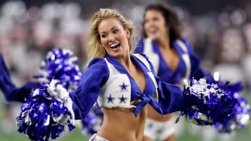 ARLINGTON, TX - SEPTEMBER 25: The Dallas Cowboys Cheerleaders perform during a game between the Dallas Cowboys and the Chicago Bears at AT&T Stadium on September 25, 2016 in Arlington, Texas. (Photo by Tom Pennington/Getty Images)
