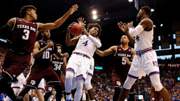 LAWRENCE, KS - JANUARY 27: Devonte' Graham