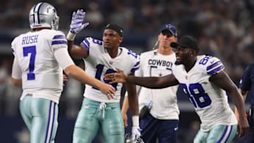 ARLINGTON, TX - AUGUST 19: Cooper Rush (Photo by Tom Pennington/Getty Images)