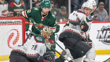Forward Kevin Fiala and the Minnesota Wild host Calgary on Thursday in a ciitical game for the Wild's hopes for home-ice advantage in the opening round of the Stanley Cup playoffs.(Matt Blewett-USA TODAY Sports