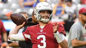 GLENDALE, ARIZONA - DECEMBER 23: Josh Rosen #3 of the Arizona Cardinals warms up for the NFL game against the Los Angeles Rams at State Farm Stadium on December 23, 2018 in Glendale, Arizona. (Photo by Norm Hall/Getty Images)