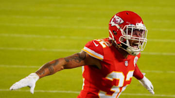 Kansas City Chiefs strong safety Tyrann Mathieu (32) - Mandatory Credit: Jay Biggerstaff-USA TODAY Sports