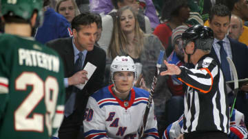 David Quinn of the New York Rangers .(Photo by Bruce Kluckhohn/NHLI via Getty Images)