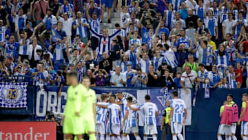 MADRID, SPAIN - SEPTEMBER 26: supporters Leganes during the La Liga Santander match between Leganes v FC Barcelona at the Estadio Municipal de Butarque on September 26, 2018 in Madrid Spain (Photo by David S. Bustamante/Soccrates/Getty Images)