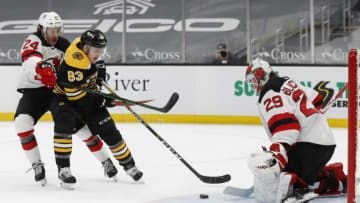 New Jersey Devils goaltender Mackenzie Blackwood (29): (Winslow Townson-USA TODAY Sports)