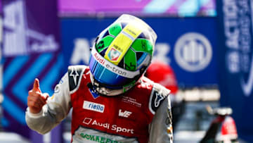 NEW YORK, NY - JULY 14: Lucas Di Grassi (BRA), Audi Sport ABT Schaeffler, Audi e-tron FE04. on July 14, 2018 in New York, United States. (Photo by {contact city} Handout/FIA Formula E via Getty Images,)