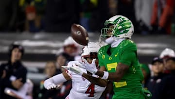 Auburn footballOregon wide receiver Dont’e Thornton hauls in a pass as the No. 12 Oregon Ducks host the No. 10 Utah Utes in Oregon’s final home game of the season at Autzen Stadium in Eugene, Ore. Saturday, Nov. 19, 2022.Ncaa Football Oregon Utah Football Utah At Oregon