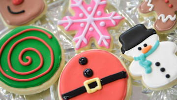 Holiday themed sugar cookies on display at Whimsy Cookie, a new cookie bakery on 4927 Kingston Pike, in Bearden in Knoxville, Tenn. on Tuesday, Dec. 15, 2020. Sugar cookie prices range from $3.50 to $4.50.Sn Whimsy RANK6