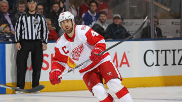 TORONTO, ON - MARCH 24: Henrik Zetterberg #40 of the Detroit Red Wings skates against the Toronto Maple Leafs during an NHL game at the Air Canada Centre on March 24, 2018 in Toronto, Ontario, Canada. The Maple Leafs defeated the Red Wings 4-3. (Photo by Claus Andersen/Getty Images) *** Local Caption *** Henrik Zetterberg