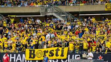 CHICAGO, IL - JULY 20: fans of Borussia Dortmund during the Pre-season friendly between Manchester City and Borussia Dortmund on July 20, 2018 in Chicago, United States. (Photo by Alexandre Simoes/Borussia Dortmund/Getty Images)