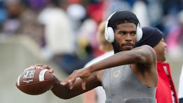 Shedeur Sanders gave an update of his understanding of Sean Lewis' Colorado football offense during the first week of fall camp Mandatory Credit: The Clarion-Ledger