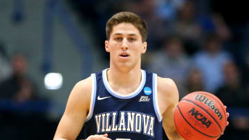 HARTFORD, CONNECTICUT - MARCH 23: Collin Gillespie #2 of the Villanova Wildcats handles the ball on offense against the Purdue Boilermakers in the first half during the second round of the 2019 NCAA Men's Basketball Tournament at XL Center on March 23, 2019 in Hartford, Connecticut. (Photo by Maddie Meyer/Getty Images)