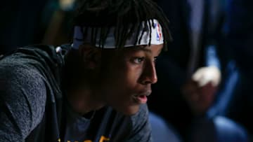 INDIANAPOLIS, IN - MARCH 07: Myles Turner #33 of the Indiana Pacers is seen before the game against the Utah Jazz at Bankers Life Fieldhouse on March 7, 2018 in Indianapolis, Indiana. NOTE TO USER: User expressly acknowledges and agrees that, by downloading and or using this photograph, User is consenting to the terms and conditions of the Getty Images License Agreement.(Photo by Michael Hickey/Getty Images)