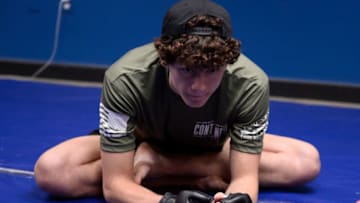 LAS VEGAS, NV - JULY 24: Chase Hooper warms up prior to his bout against Canaan Kawaihae during Dana White's Tuesday Night Contender Series at the TUF Gym on July 24, 2018 in Las Vegas, Nevada. (Photo by Chris Unger/DWTNCS LLC)
