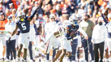 Auburn football fans react to the messy current WR room situation on the Plains. (Photo by Michael Chang/Getty Images)