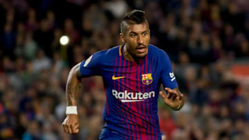 Paulinho during the spanish football league La Liga match between FC Barcelona and Villarreal at the Camp Nou Stadium in Barcelona, Catalonia, Spain on May 9, 2018 (Photo by Miquel Llop/NurPhoto via Getty Images)