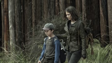 Kien Michael Spiller as Hershel, Lauren Cohan as Maggie Rhee - The Walking Dead _ Season 11, Episode 16 - Photo Credit: Jace Downs/AMC