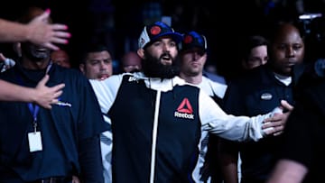 OKLAHOMA CITY, OK - JUNE 25: Johny Hendricks prepares to enter the Octagon prior to his middleweight bout against Tim Boetsch during the UFC Fight Night event at the Chesapeake Energy Arena on June 25, 2017 in Oklahoma City, Oklahoma. (Photo by Brandon Magnus/Zuffa LLC/Zuffa LLC via Getty Images)