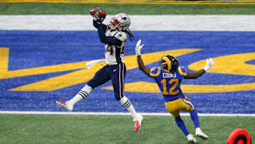 Stephon Gilmore #24 of the New England Patriots. (Photo by Michael Zagaris/Getty Images)