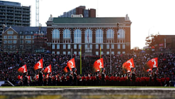 University of Cincinnati marching band performs before game. USA Today.