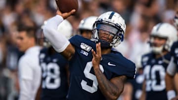 Ta'Quan Roberson #9 of the Penn State Nittany Lions (Photo by Scott Taetsch/Getty Images)
