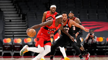 TORONTO, ON - JANUARY 23: Pascal Siakam #43 of the Toronto Raptors (Photo by Mark Blinch/Getty Images)