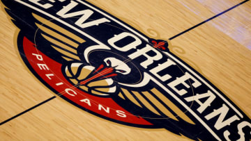 November 22, 2015: New Orleans Pelicans logo during the game between the Phoenix Suns and New Orleans Pelicans at the Smoothie King Center in New Orleans, LA. New Orleans Pelicans defeat Phoenix Suns 122-116. (Photograph by Stephen Lew/Icon Sportswire) (Photo by Stephen Lew/Icon Sportswire/Corbis via Getty Images)