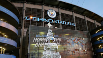 MANCHESTER, ENGLAND - DECEMBER 29: General view outside the stadium ahead of the Premier League match between Manchester City and Sheffield United at Etihad Stadium on December 29, 2019 in Manchester, United Kingdom. (Photo by Alex Livesey/Getty Images)