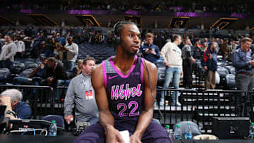 MINNEAPOLIS, MN - APRIL 5: Andrew Wiggins #22 of the Minnesota Timberwolves. Copyright 2019 NBAE (Photo by David Sherman/NBAE via Getty Images)