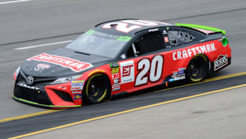 RICHMOND, VA - SEPTEMBER 21: Erik Jones, driver of the #20 Craftsman Toyota, drives during practice for the Monster Energy NASCAR Cup Series Federated Auto Parts 400 at Richmond Raceway on September 21, 2018 in Richmond, Virginia. (Photo by Robert Laberge/Getty Images)