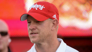 LINCOLN, NE - SEPTEMBER 14: Head coach Scott Frost of the Nebraska Cornhuskers on the field before the game against the Northern Illinois Huskies at Memorial Stadium on September 14, 2019 in Lincoln, Nebraska. (Photo by Steven Branscombe/Getty Images)